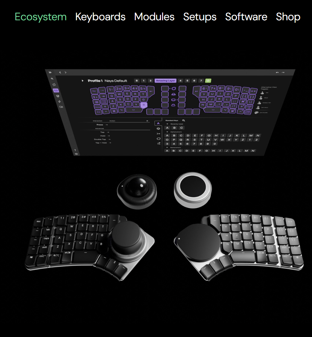 page d'accueil du site naya.tech